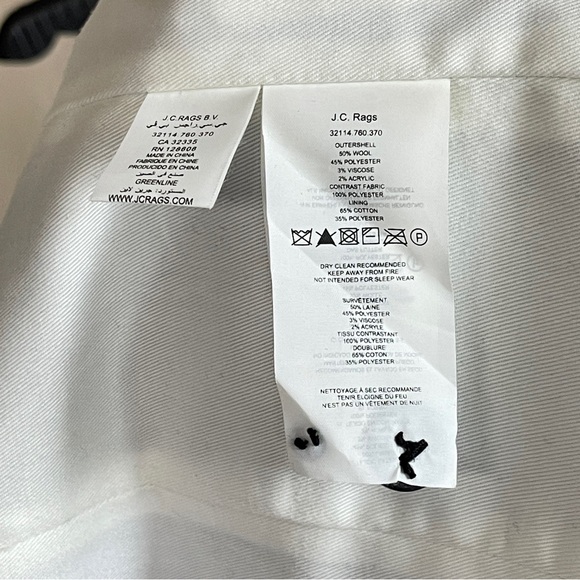 J.C. Rags - L - Navy Jacket/Vest Set - Picture 7 of 8